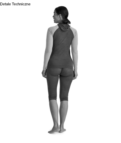 Damskie legginsy z Merino Ortovox 120 Comp Light Short Pants W - black raven