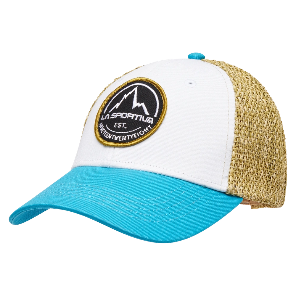 Czapka z daszkiem La Sportiva Belayer Cap - White/Stone-Blue